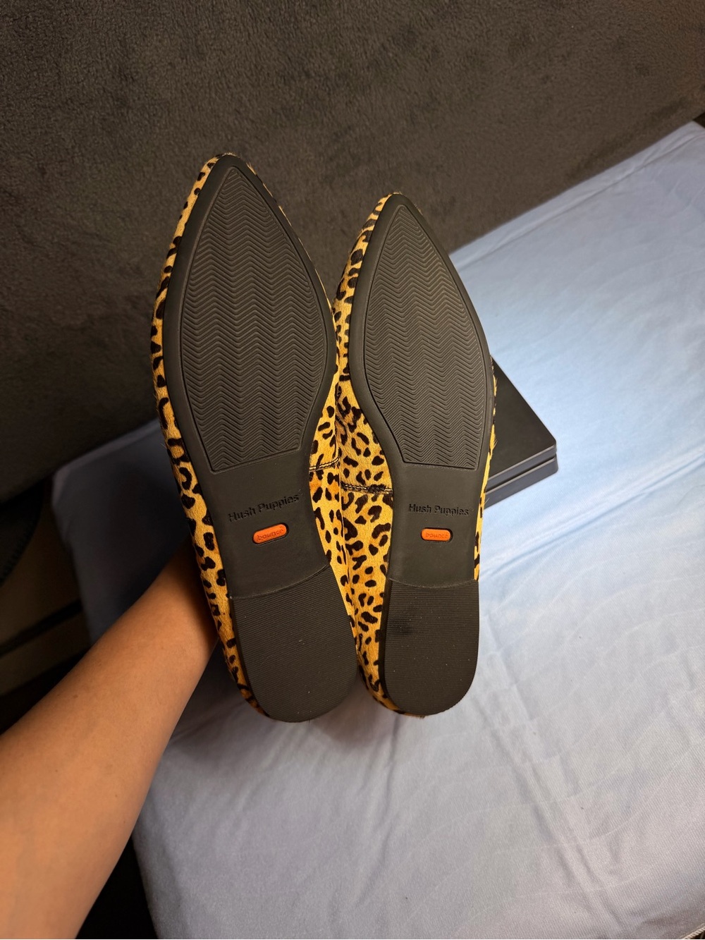 Hush Puppies Leopard Tassel Pointed Flats - Yellow & Black - Picture 9 of 11